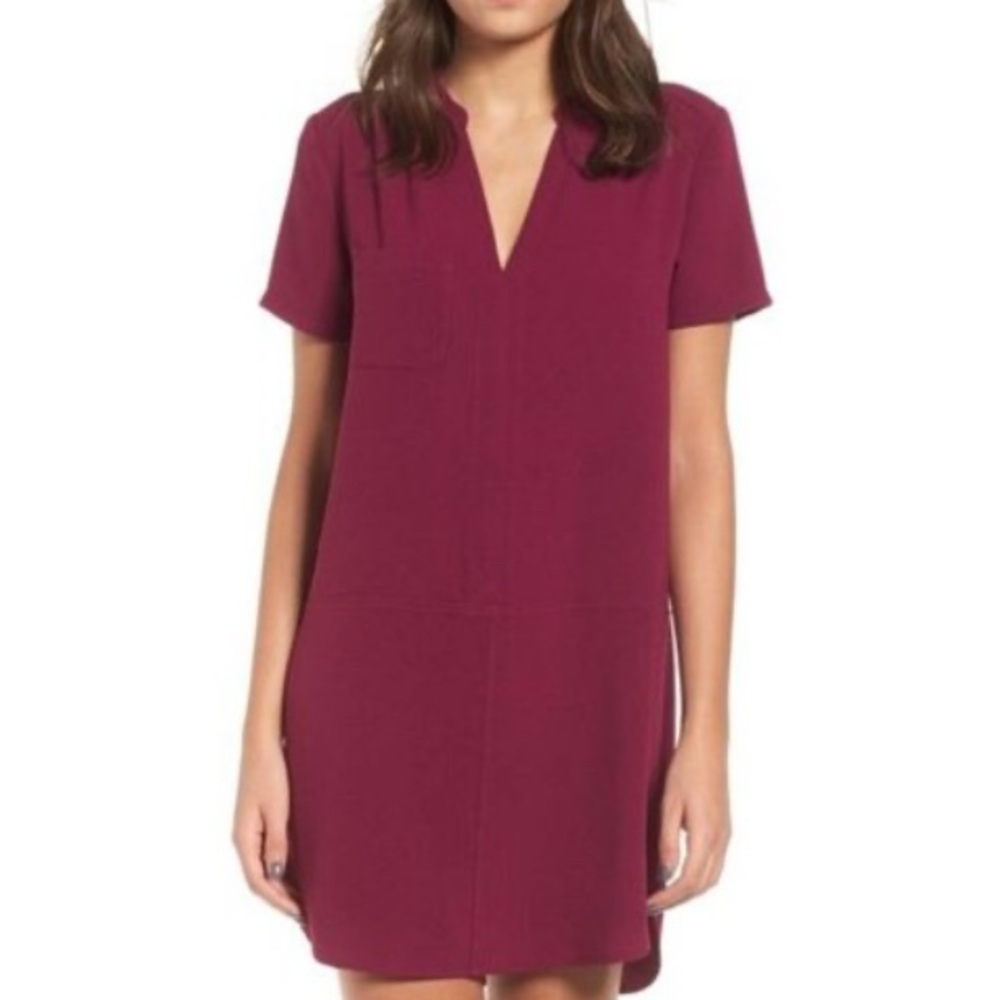 Lush Haley magenta  loose shift dress S EUC